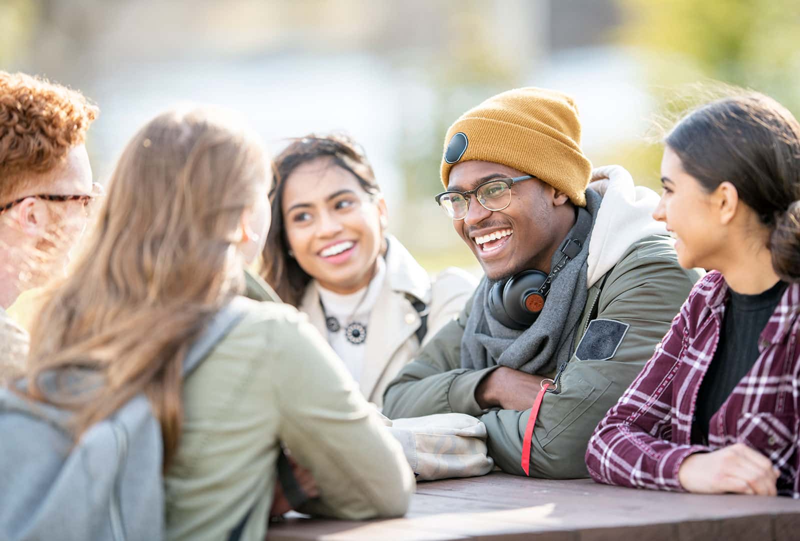 Friends on campus