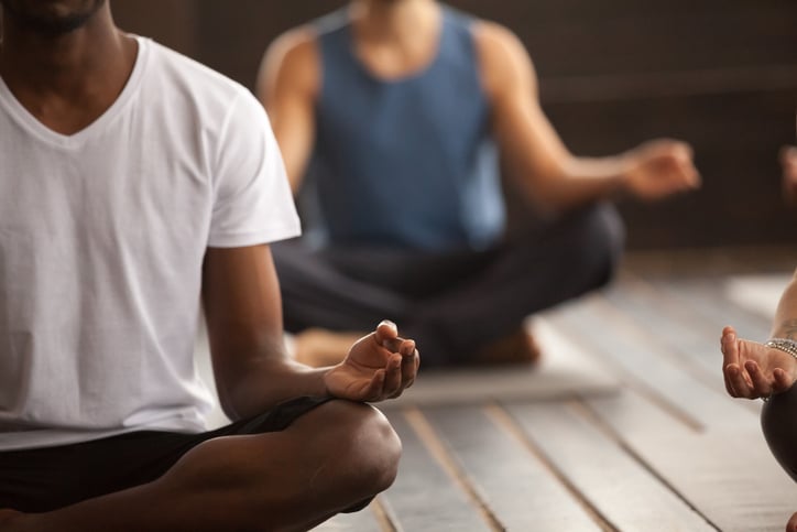 Ohio Holistic Recovery: Integrating Mind, Body, and Spirit for Lasting Addiction Treatment 1 Group of sporty people in Easy Seat pose, close up