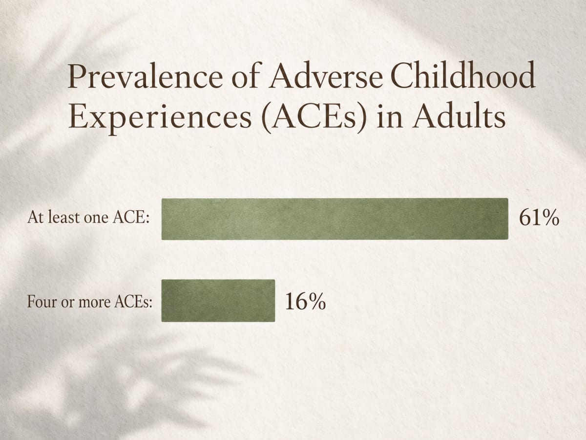 Identifying Different Addiction Kinds in a Loved One 3 Chart showing Prevalence of Adverse Childhood Experiences (ACEs) in Adults