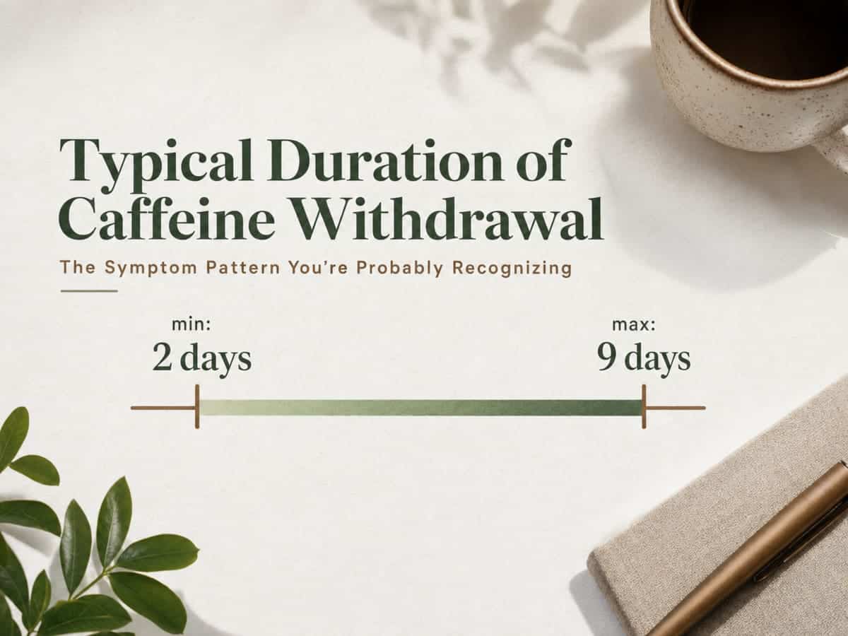Solving Caffeine Dependence: Proven Treatment Methods 1 Chart showing Typical Duration of Caffeine Withdrawal