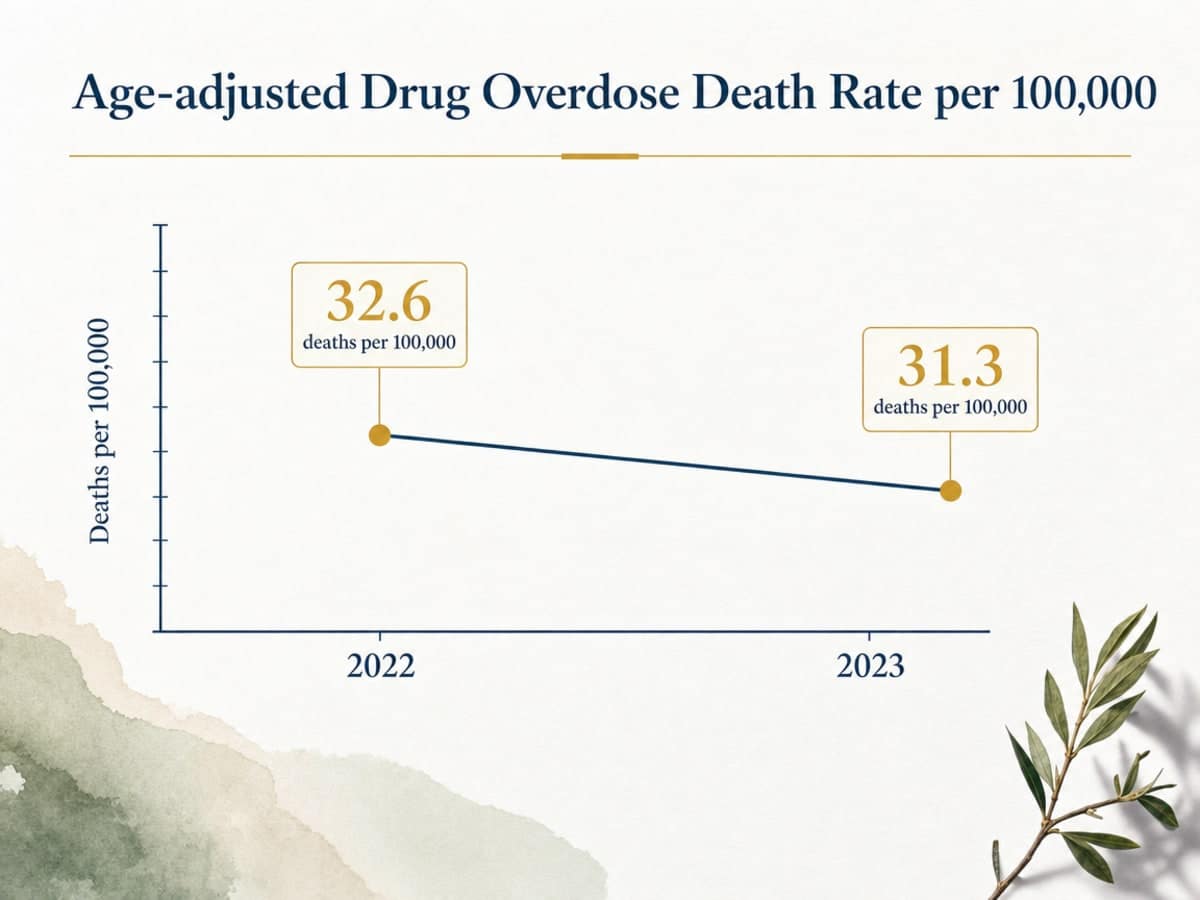 8 Critical Signs of Methadone Abuse to Watch For 2 Chart showing Age-adjusted Drug Overdose Death Rate per 100,000