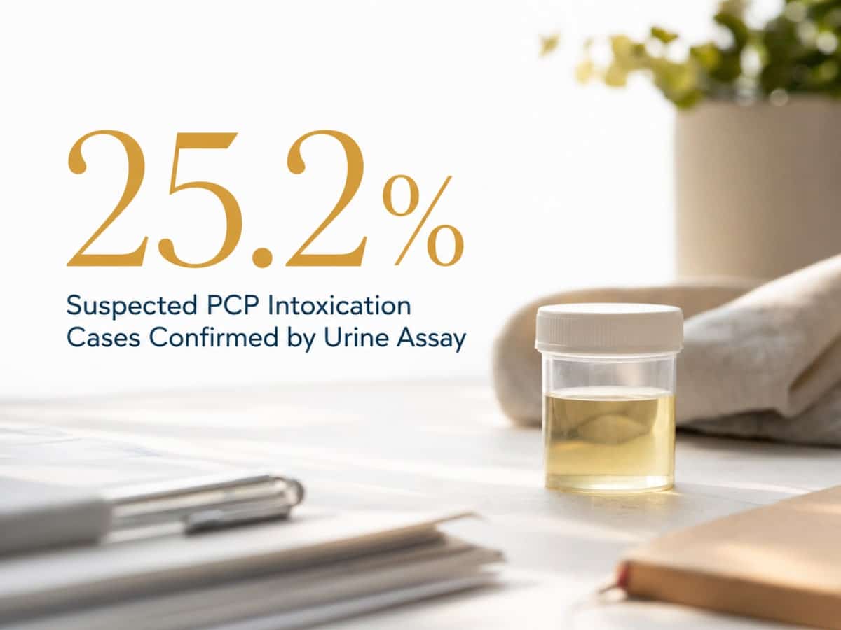 The Signs of PCP Use: Red Flags for Families 2 Infographic showing Suspected PCP Intoxication Cases Confirmed by Urine Assay