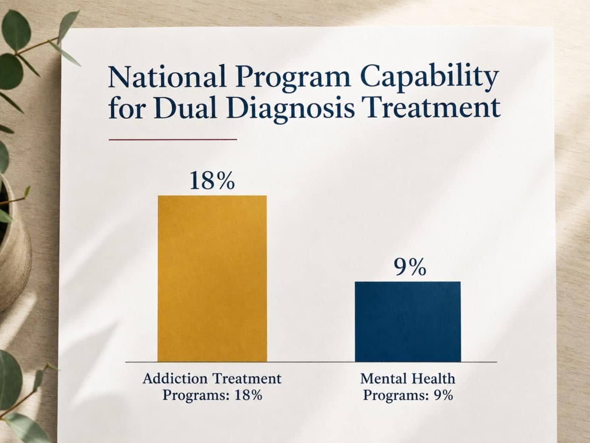 Finding Dual Diagnosis Treatment in Cleveland, OH 1 Chart showing National Program Capability for Dual Diagnosis Treatment